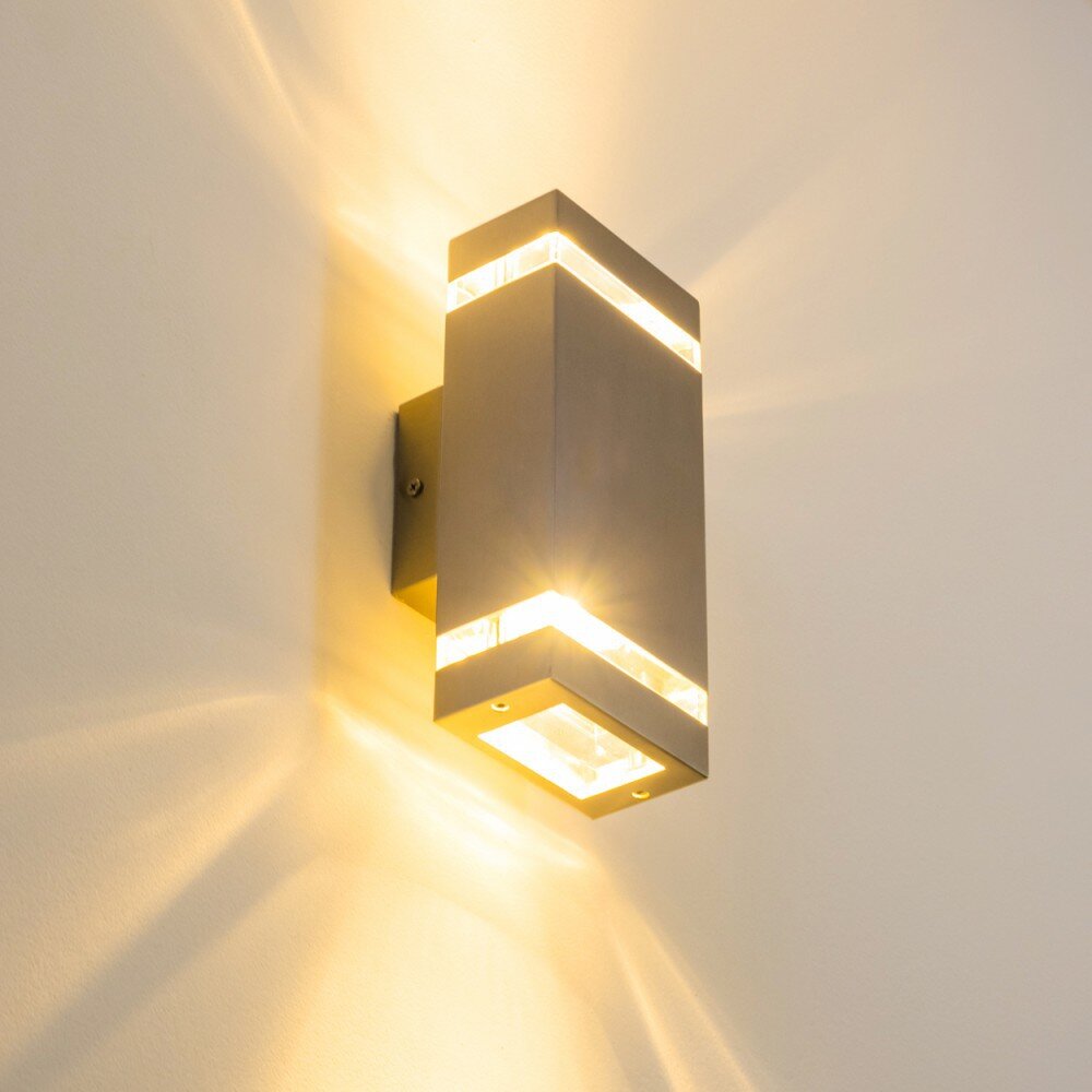 Lutec Lampor Vägglampa Rostfritt stål, 2-ljuskällor main product photo