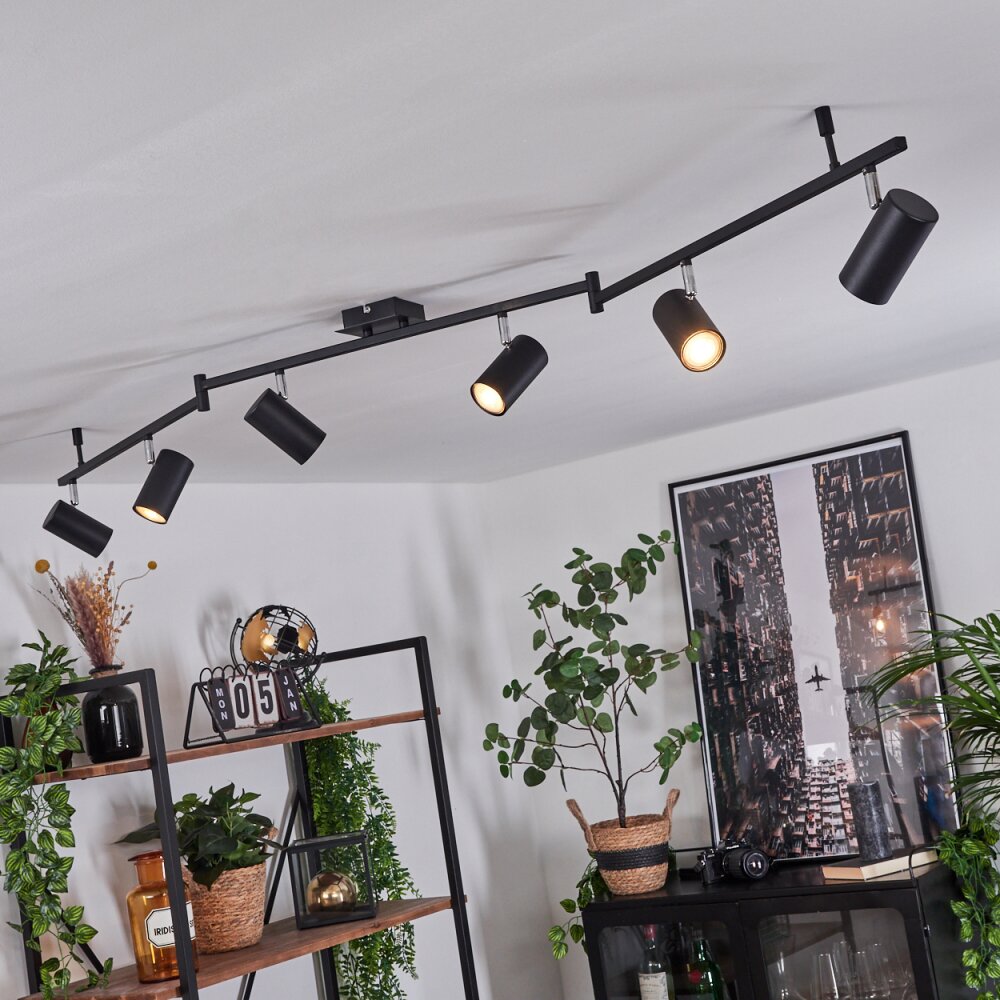 Javel Taklampa, Takstrålkastare Krom, Svart, 6-ljuskällor main product photo