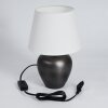 Tapona Bordslampa Mörkbrun, Nickel matt, 1-ljuskällor