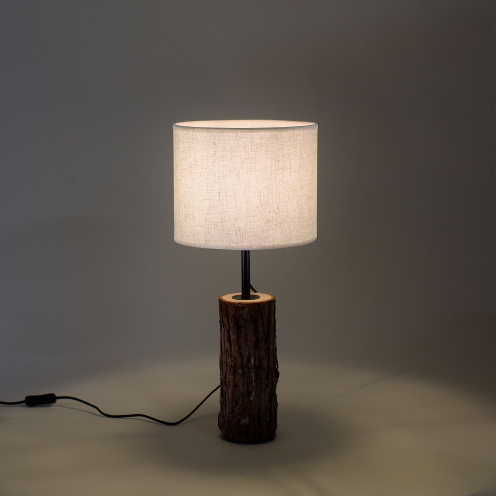 Leuchten Direkt BARK Bordslampa Naturfärger, Svart, 1-ljuskällor main product photo