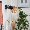 Aeschi Vägglampa, Väggspotlight Svart, 1-ljuskällor