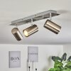 Zuoz Taklampa, Takstrålkastare Krom, Nickel matt, 3-ljuskällor
