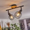 Ballis Taklampa, Takstrålkastare Naturfärger, Svart, 2-ljuskällor