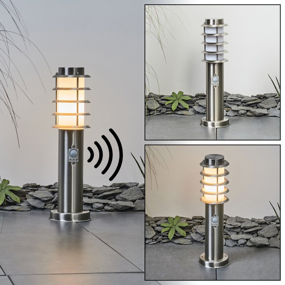 Tunes gångvägslampa Nickel matt, 1-ljuskällor, Rörelsedetektor main product photo