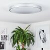 Buris Taklampa, Panel LED Silver, 1-ljuskällor, Fjärrkontroll