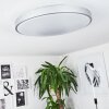 Buris Taklampa, Panel LED Silver, 1-ljuskällor, Fjärrkontroll