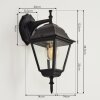 Naofe vägglampa utomhus Svart, 1-ljuskällor