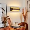 Clarens Vägglampa LED Brun, Grått, 1-ljuskällor