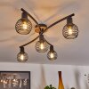 Ballis Taklampa Naturfärger, Svart, 5-ljuskällor