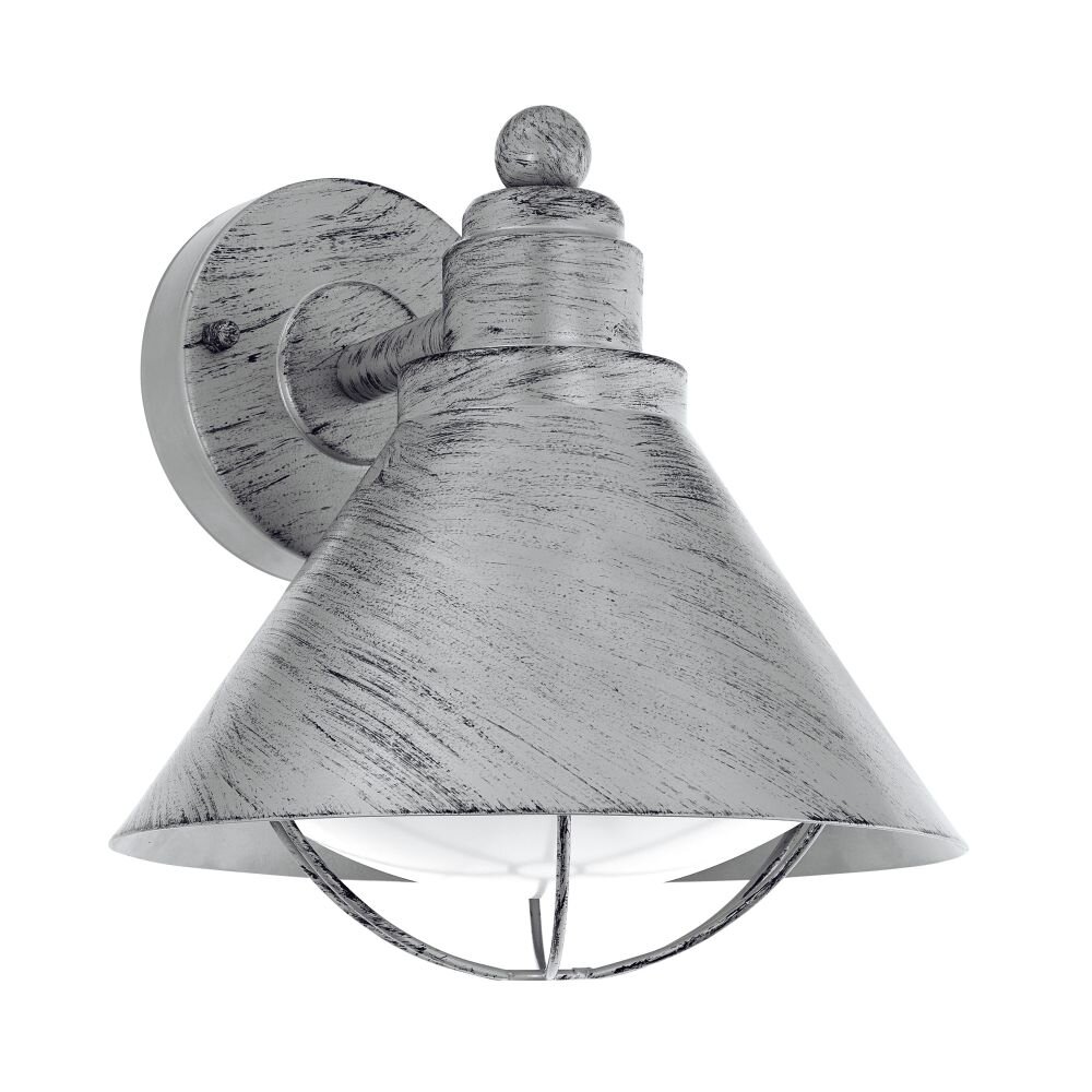 Eglo Lampor BARROSELA Vägglampa Mörkbrun, Silver, 1-ljuskällor main product photo
