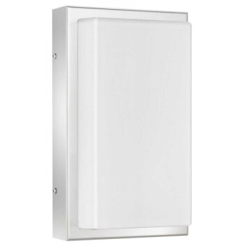 LCD Falkensee vägglampa utomhus, Vägglampa Rostfritt stål, 1-ljuskällor, Rörelsedetektor