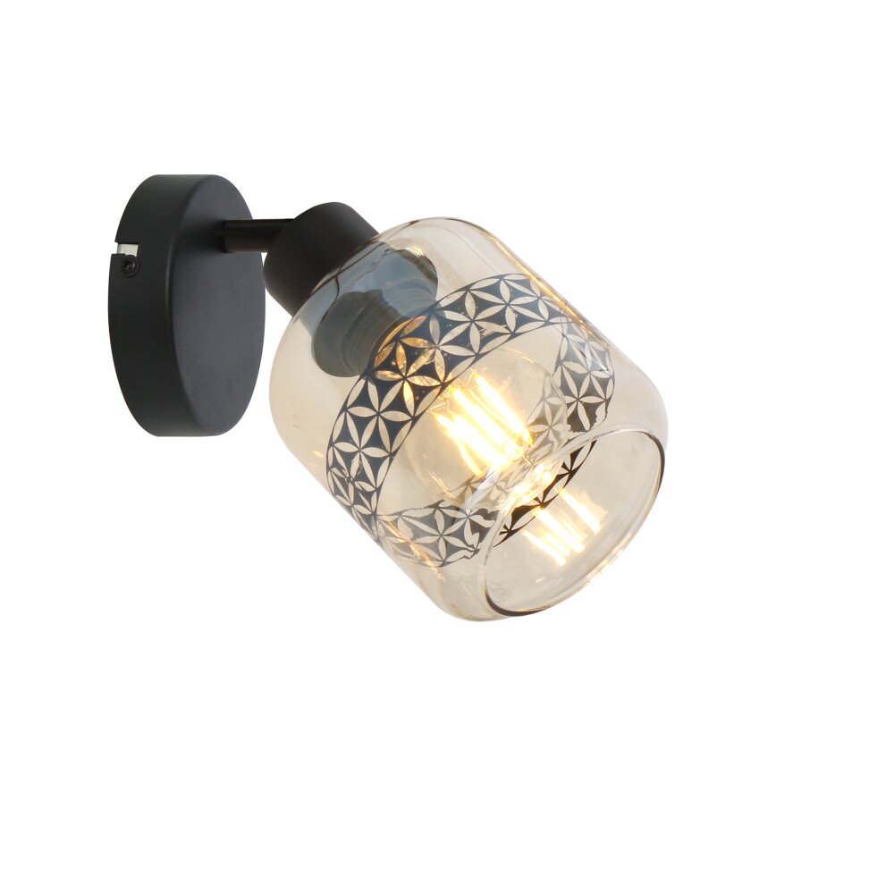 Globo LAZARUS Vägglampa, Väggspotlight Svart, 1-ljuskällor main product photo