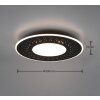 Trio Lampor Verus Taklampa LED Svart, 1-ljuskällor, Fjärrkontroll
