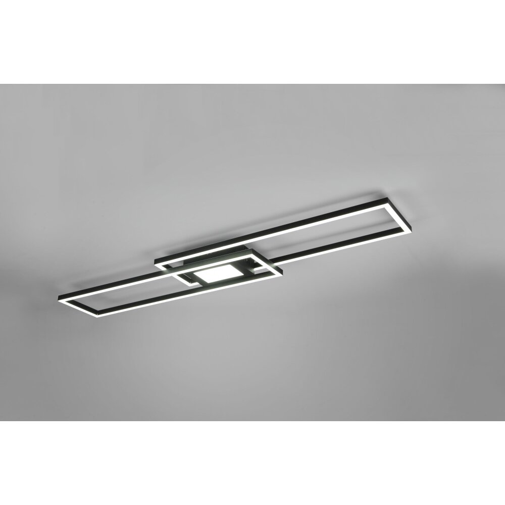 Trio Lampor Ganado Taklampa LED Svart, 2-ljuskällor, Fjärrkontroll, Färgväxlare main product photo