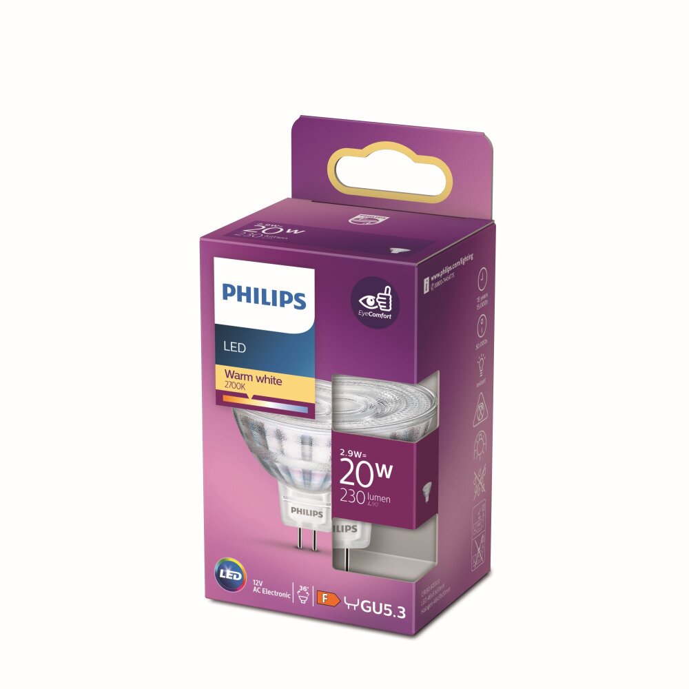 Philips Lampor GU5.3 LED 2.9 Watt varmvit 230 Lumen main product photo