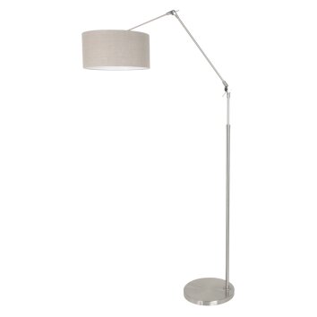 Steinhauer Chic Golvlampa, Läslampa, Båglampor Stål borstat, 1-ljuskällor
