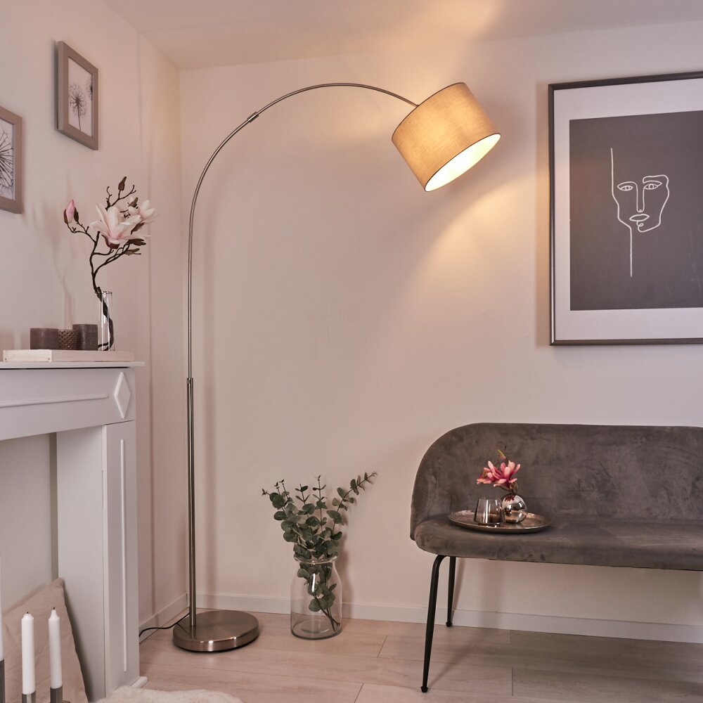 Wiby Golvlampa, Läslampa Nickel matt, 1-ljuskällor main product photo