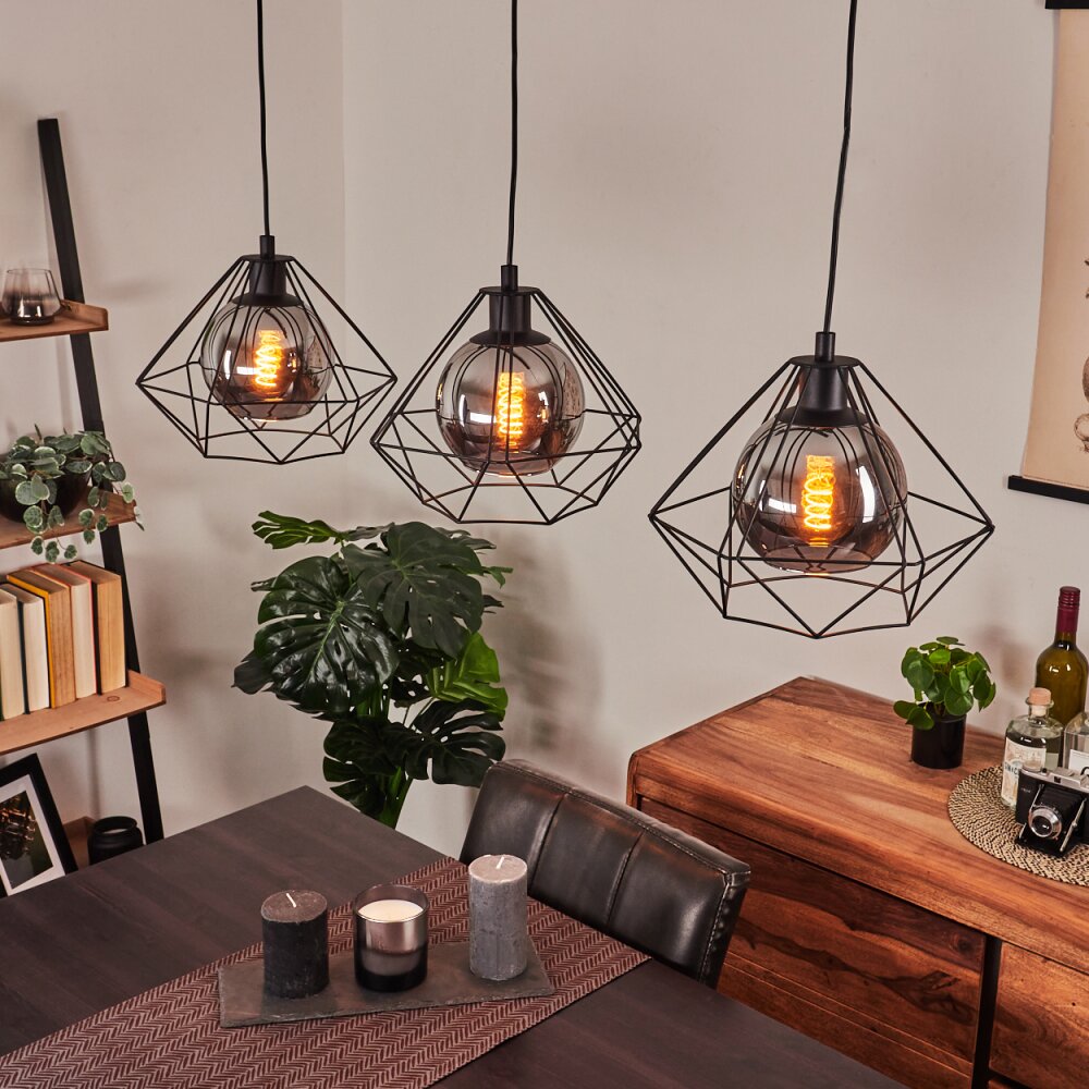 Uarau Pendelbelysning Svart, 3-ljuskällor main product photo