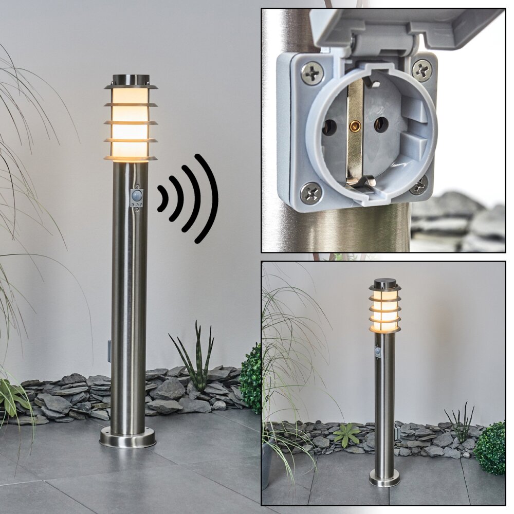 Tunes gångvägslampa Nickel matt, 1-ljuskällor, Rörelsedetektor main product photo