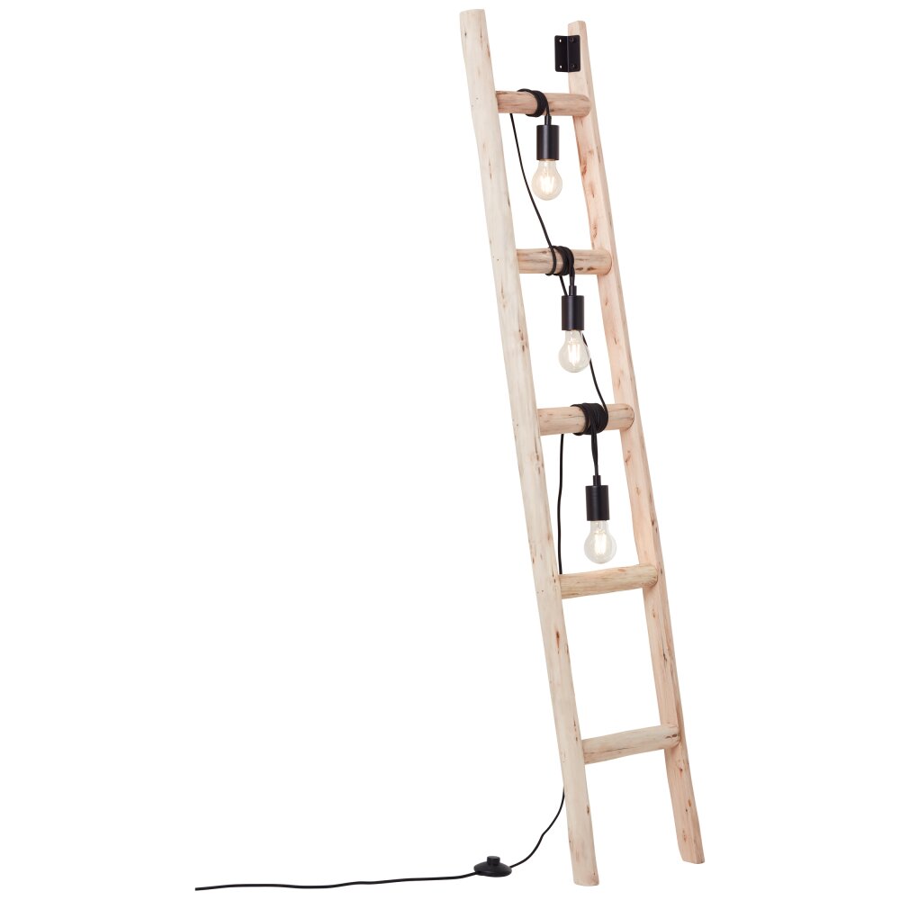 Brilliant Ladder Golvlampa Naturfärger, Svart, 3-ljuskällor main product photo
