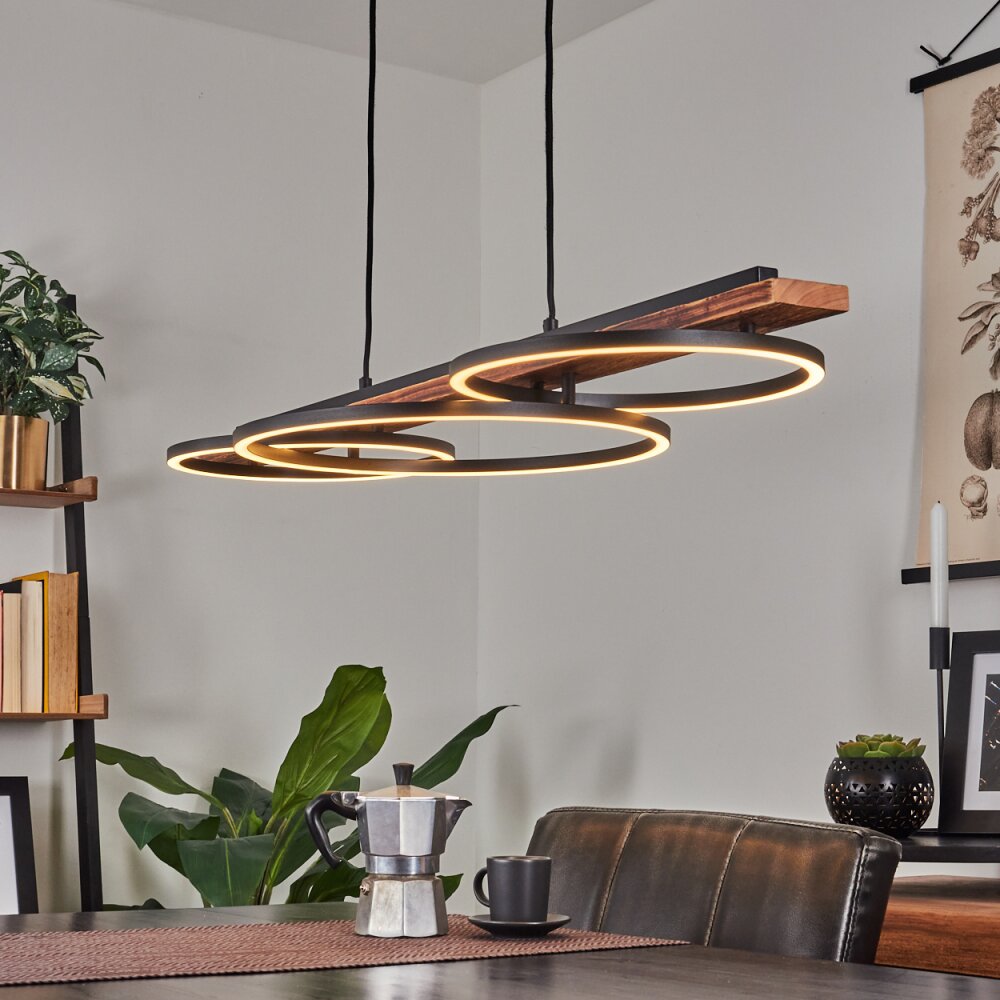 Pompu Pendelbelysning LED Brun, Svart, 3-ljuskällor main product photo