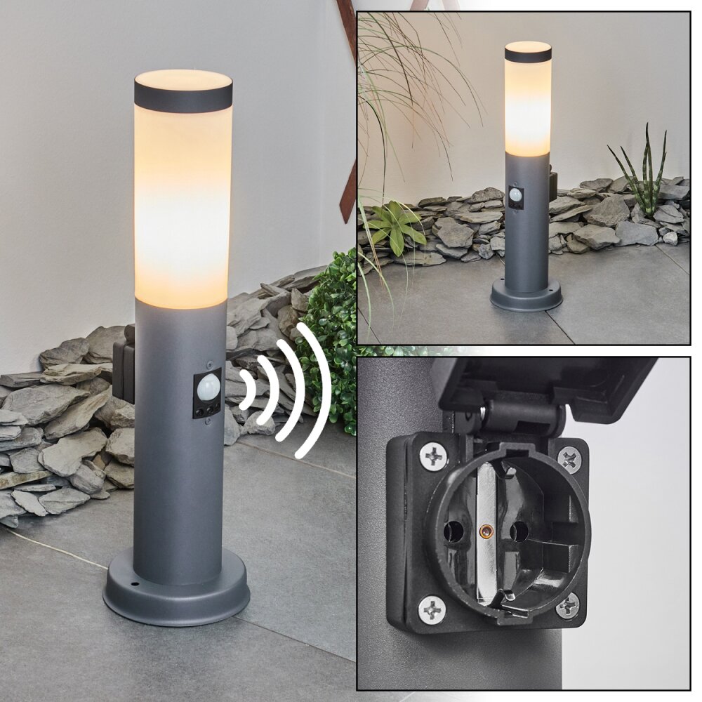 Sessa gångvägslampa Antracit, 1-ljuskällor, Rörelsedetektor main product photo