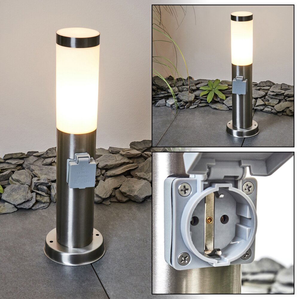 Sessa gångvägslampa Nickel matt, 1-ljuskällor main product photo