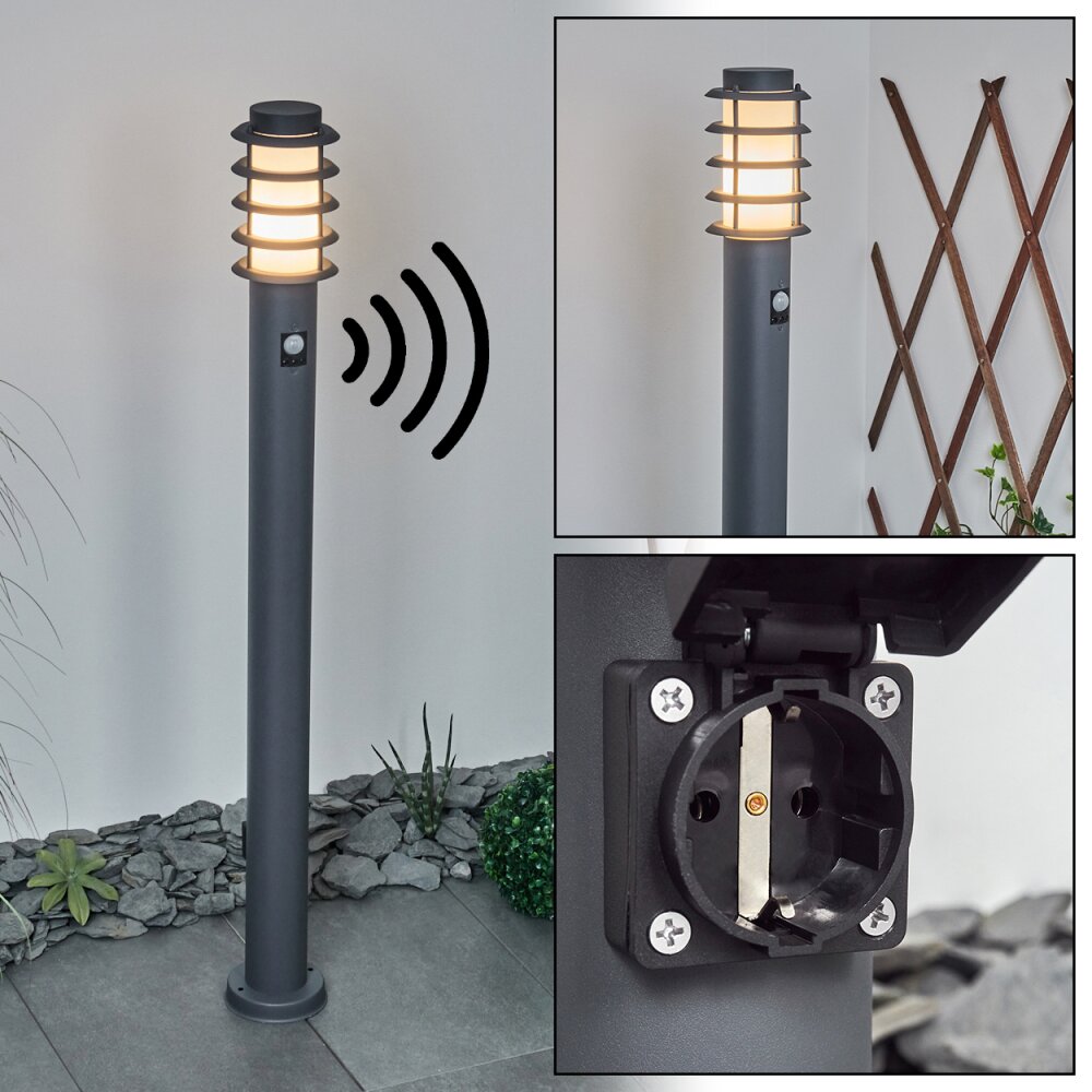 Tunes gångvägslampa Antracit, 1-ljuskällor, Rörelsedetektor main product photo