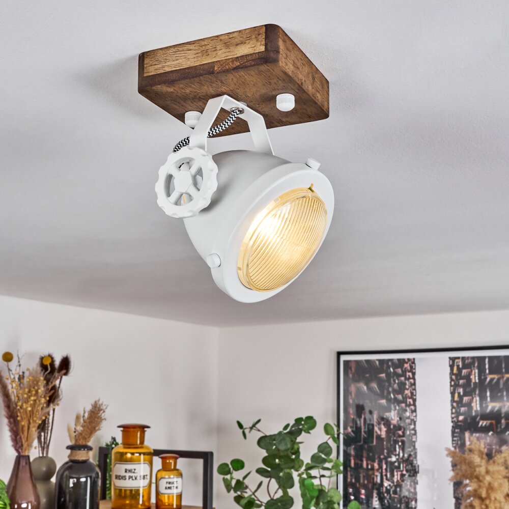 Herford Taklampa, Takstrålkastare Trä mörkt, 1-ljuskällor main product photo