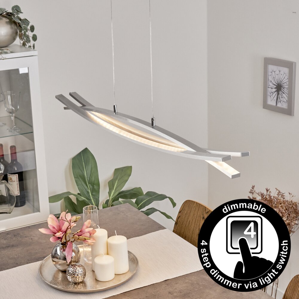 Bernese Pendelbelysning LED Nickel matt, 3-ljuskällor main product photo