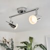 Morges Taklampa, Takstrålkastare LED Krom, 2-ljuskällor
