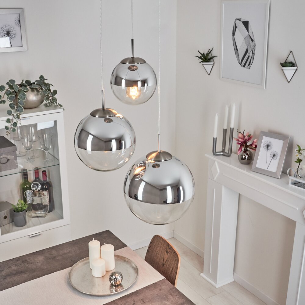 Degevos Pendellampa Nickel matt, 3-ljuskällor main product photo