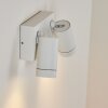 Hakamken vägglampa utomhus Vit, 2-ljuskällor, Rörelsedetektor