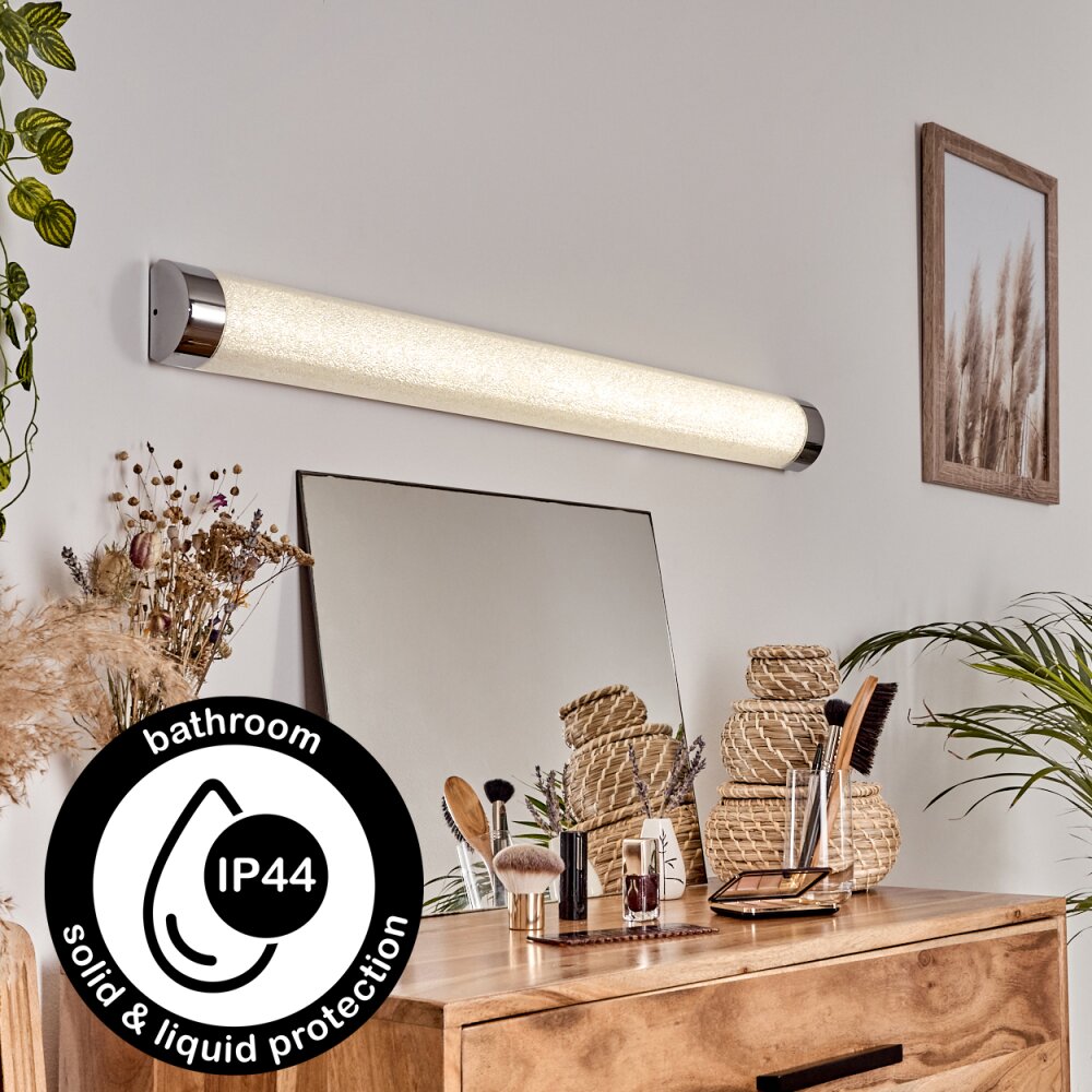 Morges Spegellampa LED Krom, Glittrande, Vit, 1-ljuskällor main product photo