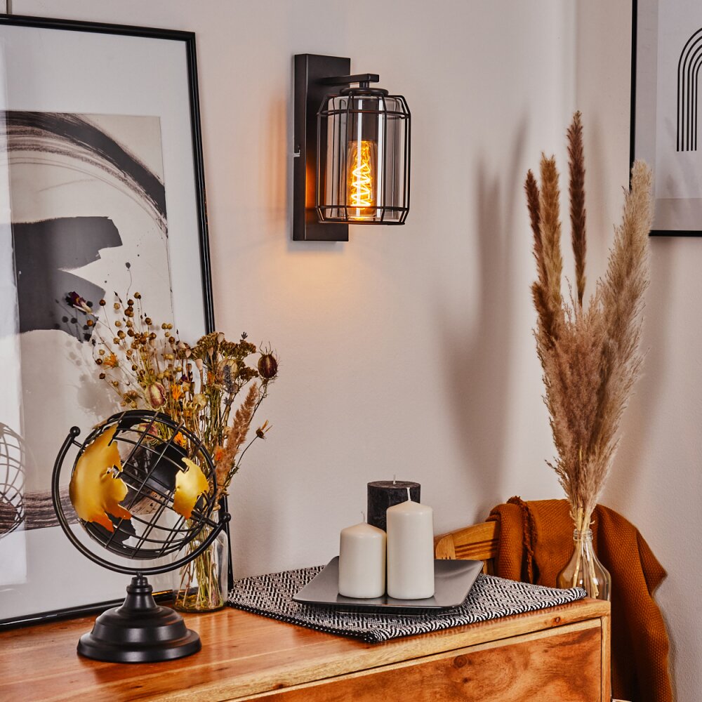 Thusis Vägglampa Svart, 1-ljuskällor main product photo