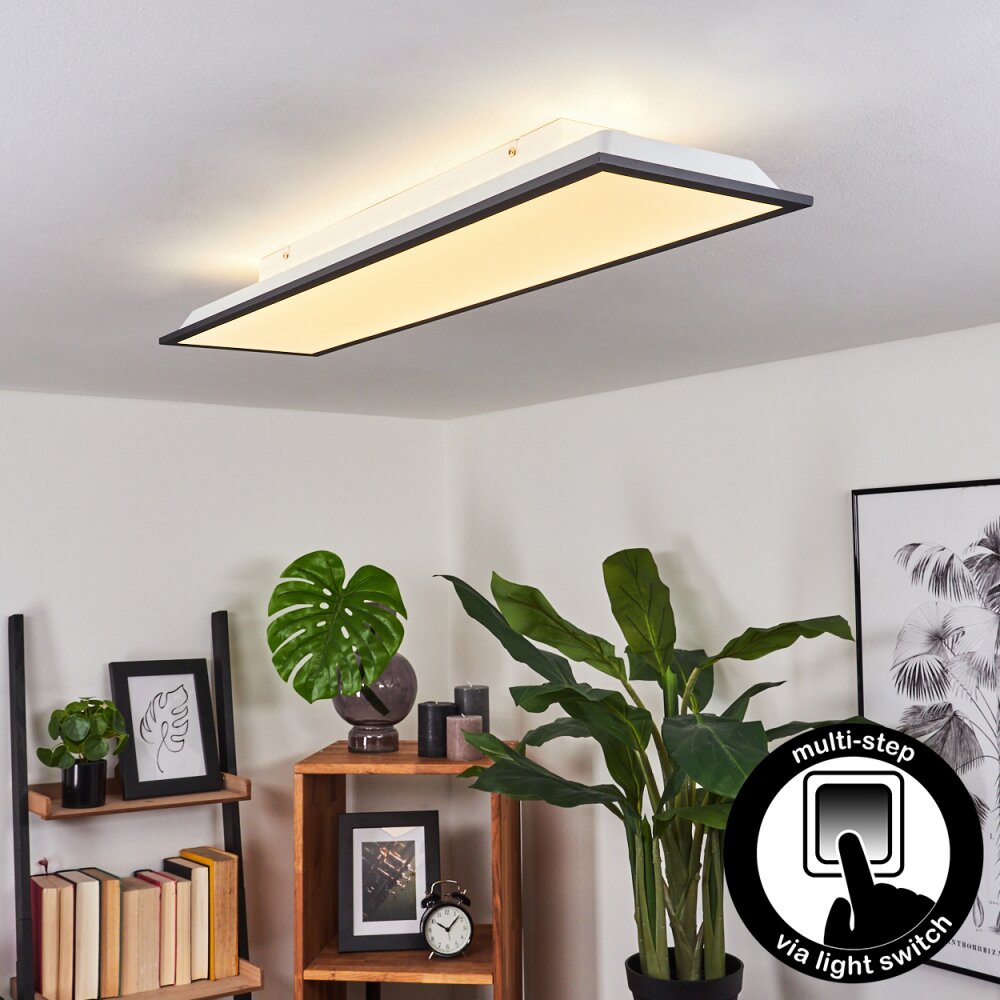 Salmi Taklampa, Panel LED Svart, Vit, 1-ljuskällor main product photo