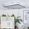Salmi Taklampa, Panel LED Svart, Vit, 2-ljuskällor