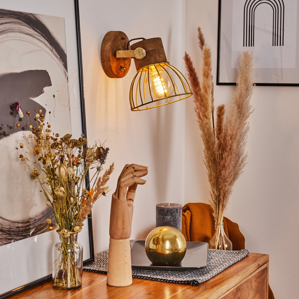 Grunnfjord Vägglampa, Väggspotlight Mässing, Naturfärger, 1-ljuskällor main product photo