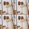 Grunnfjord Vägglampa, Väggspotlight Mässing, Naturfärger, 1-ljuskällor