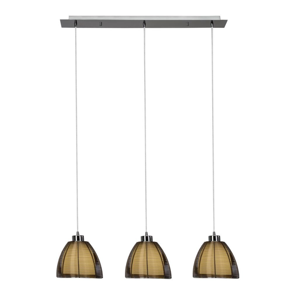 Brilliant Lampor Relax Pendelbelysning Brons, Krom, 3-ljuskällor main product photo