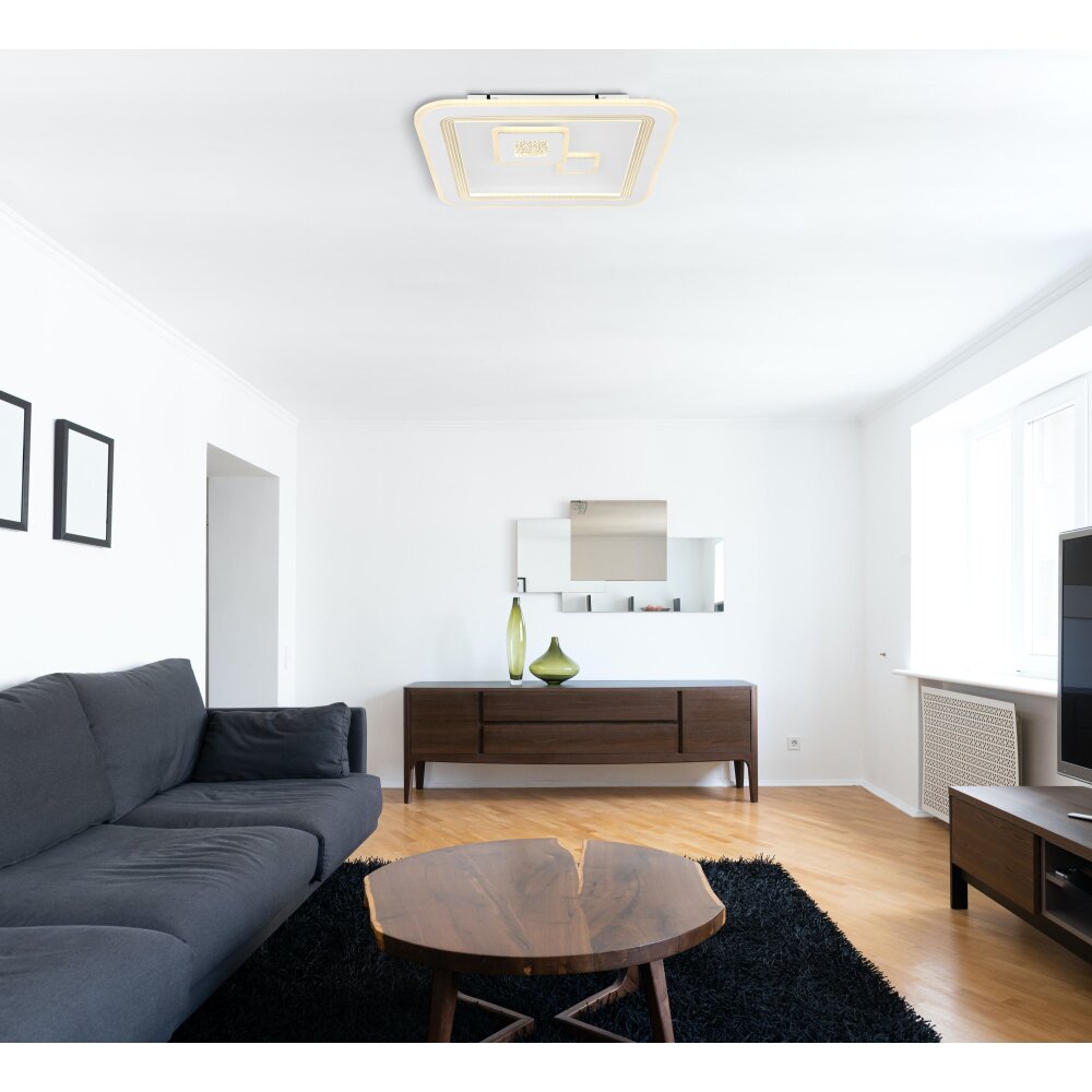 Globo VALERIA Taklampa LED Krom, Vit, 1-ljuskällor, Fjärrkontroll main product photo