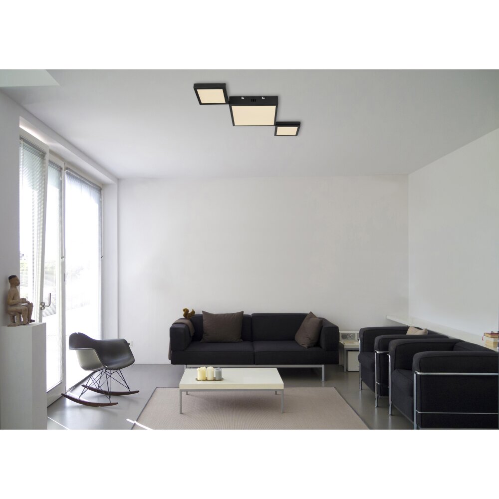 Globo BURKHARD Taklampa LED Svart, 1-ljuskällor main product photo