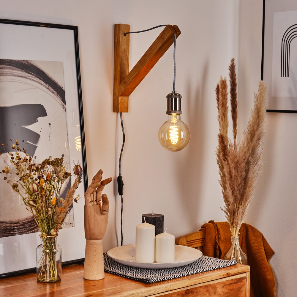 Laveille Vägglampa Naturfärger, Nickel matt, 1-ljuskällor main product photo