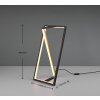Trio Lampor Edge Bordslampa LED Svart, 1-ljuskällor
