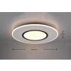 Trio Lampor Verus Taklampa LED Nickel matt, 1-ljuskällor, Fjärrkontroll