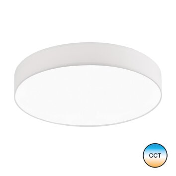 SCHÖNER WOHNEN kollektion Pina Taklampa Vit, 1-ljuskällor, Fjärrkontroll