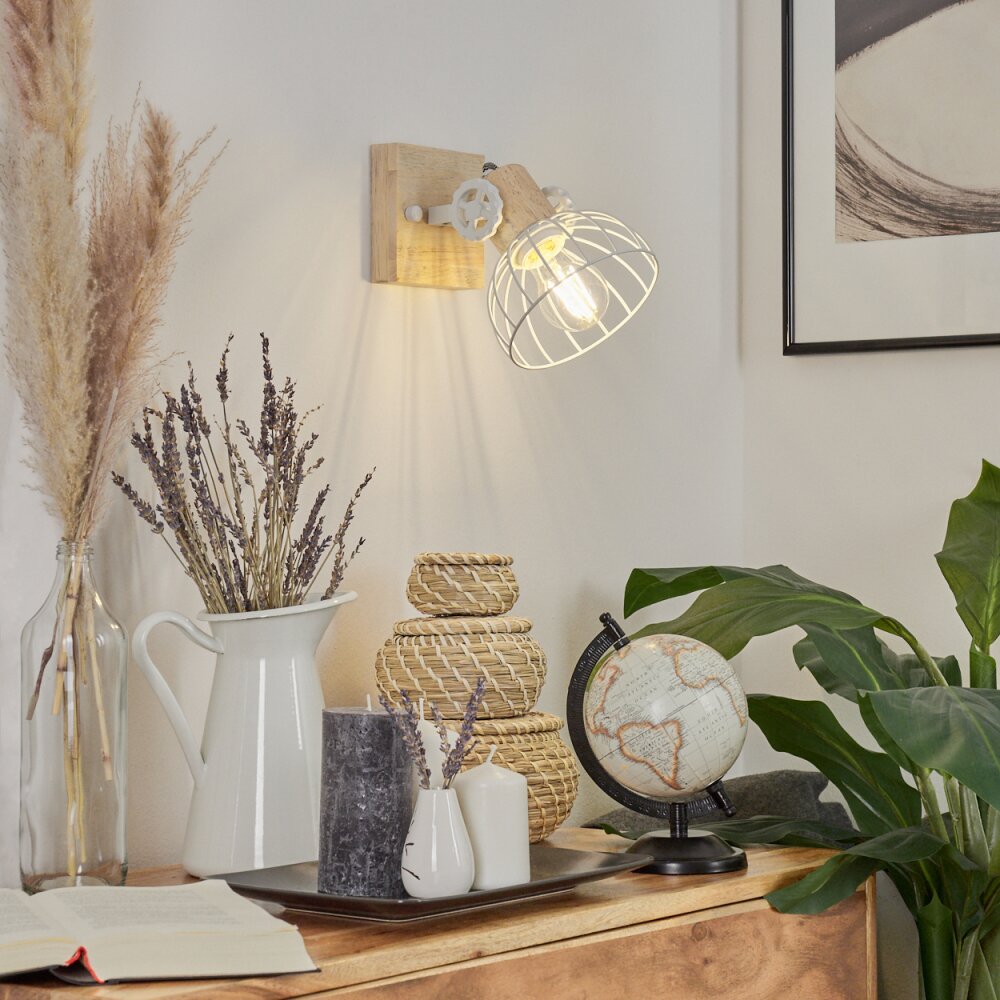 Orny Vägglampa, Väggspotlight Naturfärger, Vit, 1-ljuskällor main product photo