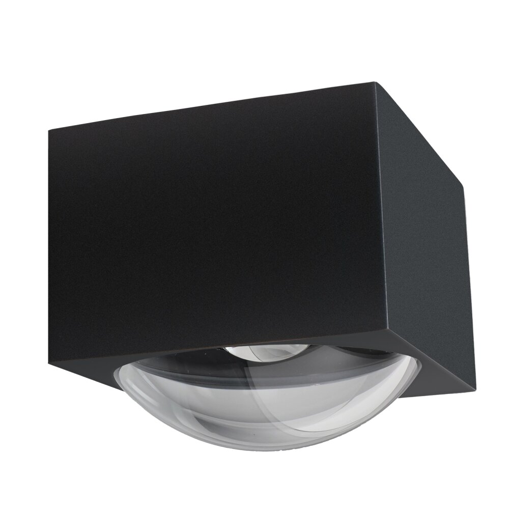 LCD Fischeck vägglampa utomhus LED Svart, 1-ljuskällor main product photo