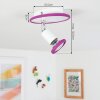 Cabri Taklampa, Takstrålkastare Krom, Lila, Vit, 1-ljuskällor