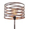 Globo MARCO Golvlampa, Golvlampa Brun, Svart, 1-ljuskällor